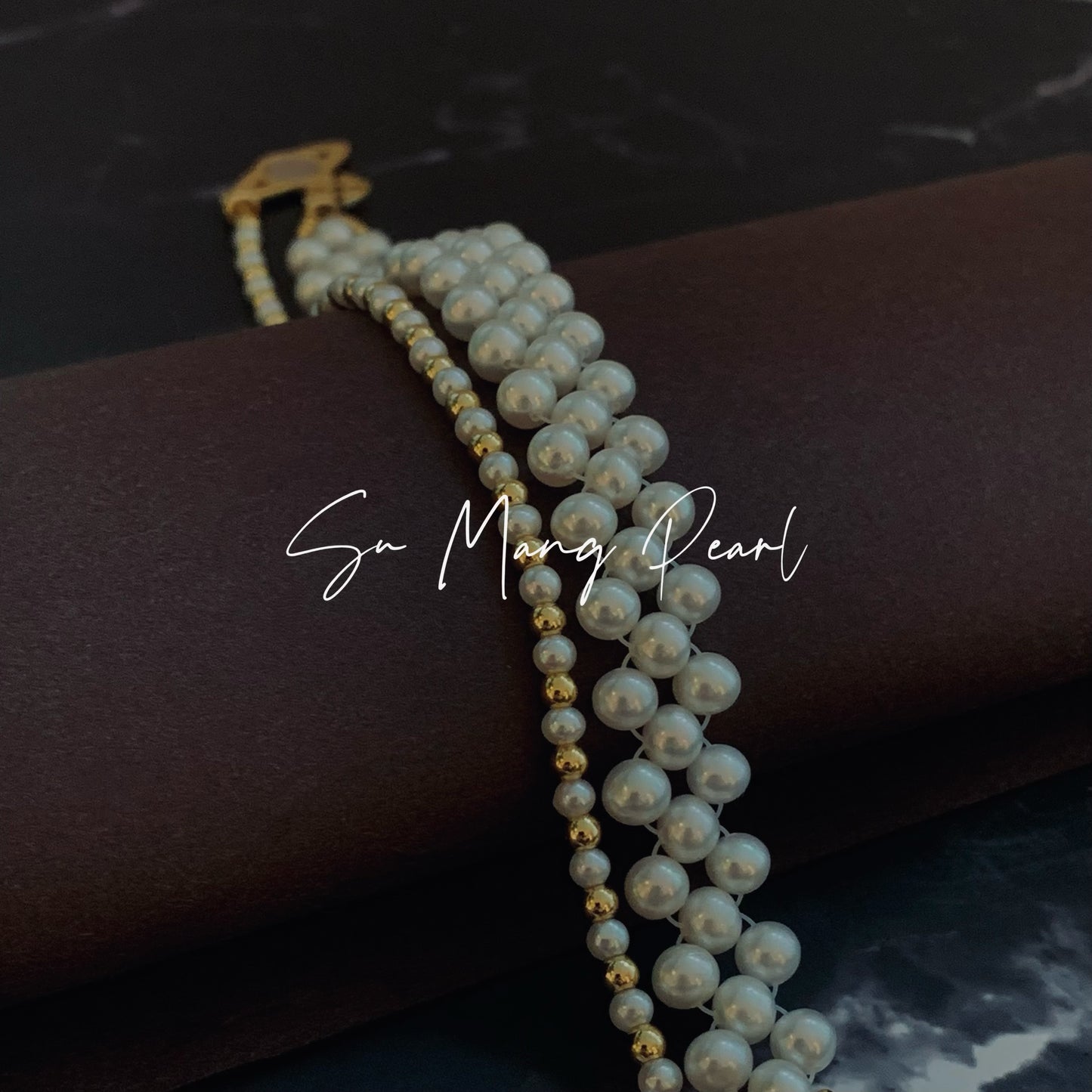 Double-Layer Pearl Stacking Bracelet,  Minimalist High-End Daily Versatile Wrist Accessory