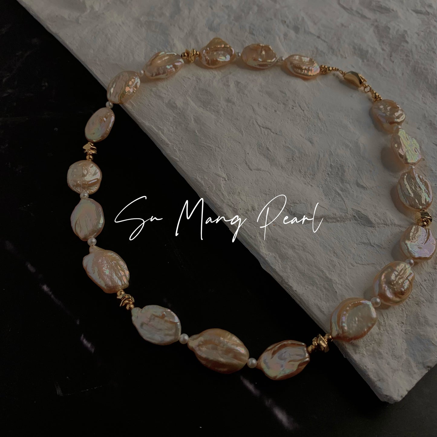 Natural Baroque Irregular Pearl Necklace, Light Luxury Niche Design, High-End Texture Non-Duplicate Choker